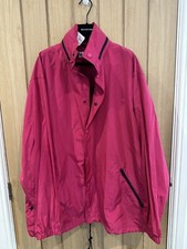 Ladies Fuschia Balenciaga Opera Raincoat With Concealed Hood Size 6 Rrp £1600 #r