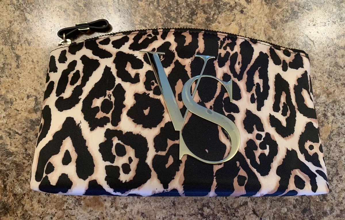 Victorias Secret VS Makeup Cosmetic Case Bag Leopard/Cheetah Print