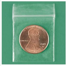 1" x 1" Reclosable Mini Bags with Zipper Loc 2ML ZIPLOC Bag Quantity of 500!