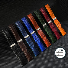 Crocodile Leather Watch Band Classic Real Crocodile Watch Band Men Quick Release