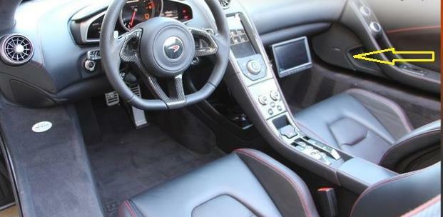 2012-2014 McLaren MP4-12C Right Passenger Door Speaker Cover Trim 11N0218CP OEM