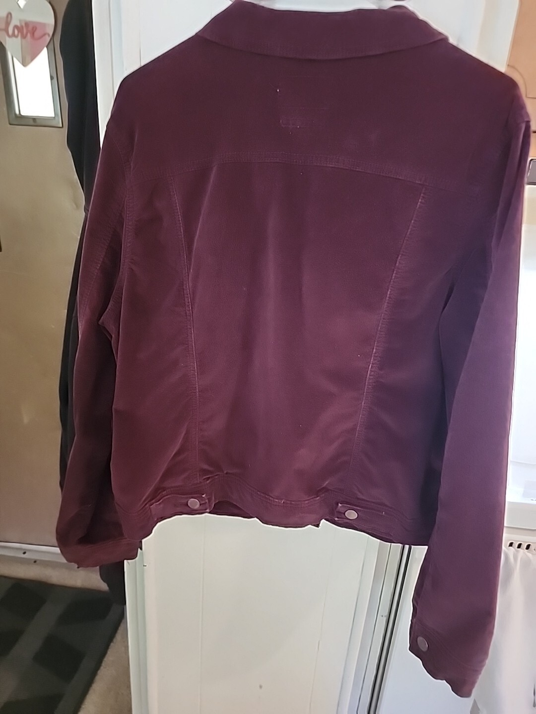 Universal Thread Jacket . Burgandy.  Brushed Fini… - image 5