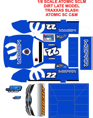 ATOMIC SCLM LATE MODEL   WRAP MOPAR with deck 1X8 OR 1X10