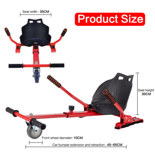 AU Hover Kart Go Kart Adjustable Holder Stand Seat Balance Hoverboard Gift - Picture 2 of 12