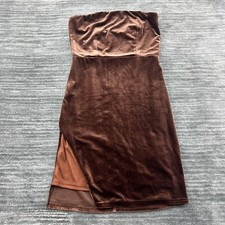 Tobi Dress Size S Strapless Mini Cocktail Club Night Out Brown Small