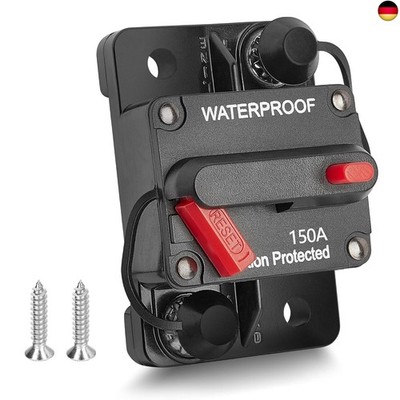 RED WOLF 150A Schutzschalter mit Manueller Reset kfz Automatik Sicherungshalter