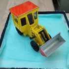 Post Paid Vintage Diecast Dinky Toys Shovel Dozer