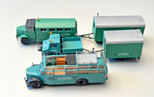 Modellbahn H0 - kibri Konvolut 'Schwarz Bau' Unimog, Magirus, Omnibus,  ohne OVP