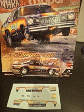 CUSTOM 1/64 HO SLOT CAR  DECAL- LAST STAND '73 DUSTER DRSG RACER