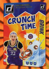 Cameron Brinks #17 Crunch Time Orange Laser 2025 WNBA Panini Donruss /399