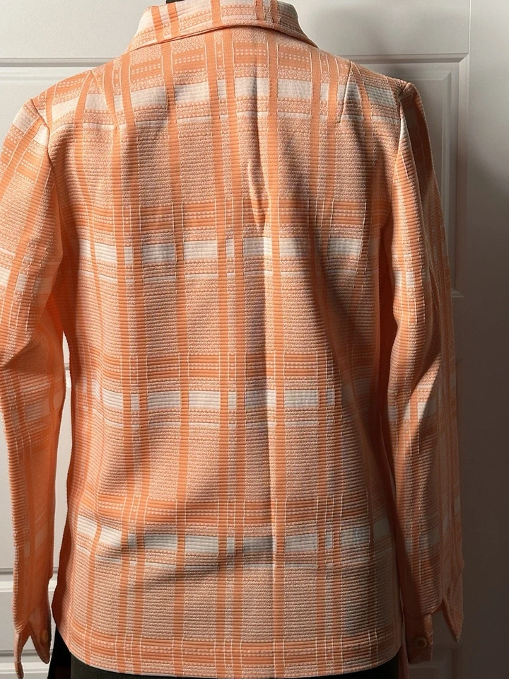 De colección ~ Años 70 ~ Traje de pantalón a cuadros de poliéster para mujer ~ 3 piezas ~ JC Penney Fashions ~ Foto 4 de 4