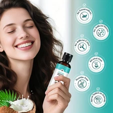 Oil Pulling with Coconut Oil & Peppermint-Oil For Oral- Care Mouthwash 100ml