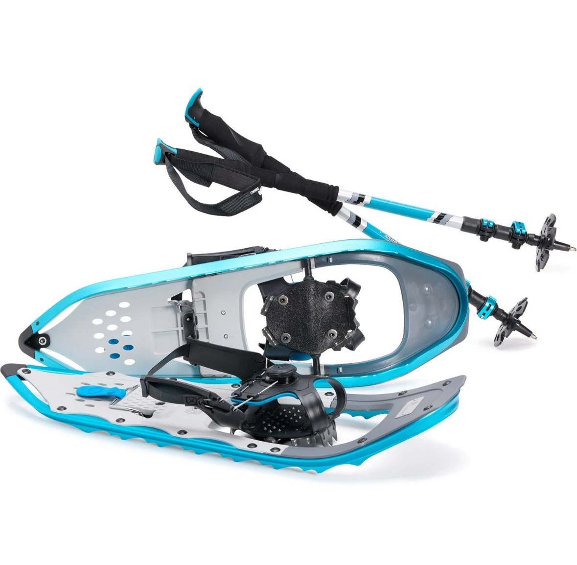 Denali Sawtooth Spin Snowshoes 8x25 | Lightweight Trail Set w/Poles & Bag 200 lb