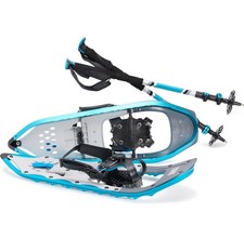 Denali Sawtooth Spin Snowshoes 8x25  Lightweight Trail Set w/Poles  Bag 200 lb