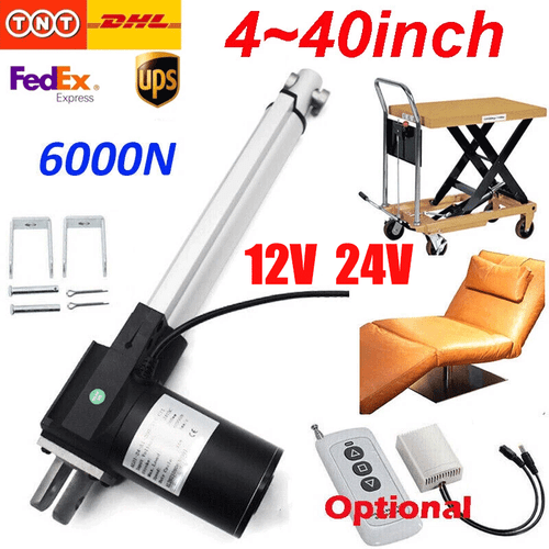 12V 24V 6000N Elektrischer Linearantrieb 100MM 300MM 900MM Linear Motor Actuator - Bild 1 von 43