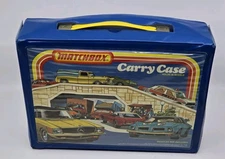 VTG 1978 Matchbox Cars Lesney Blue Storage Carry Case *No Trays*
