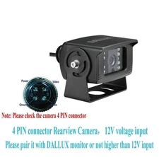 Bus Truck Vehicle Backup Cameras Wide View Angle cab cam Rearview Reverse Wat...