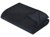 Flauschige Kuscheldecke Schwarz 150 X 200 Cm Wohndecke ÜBerwurf Modern Bayburt