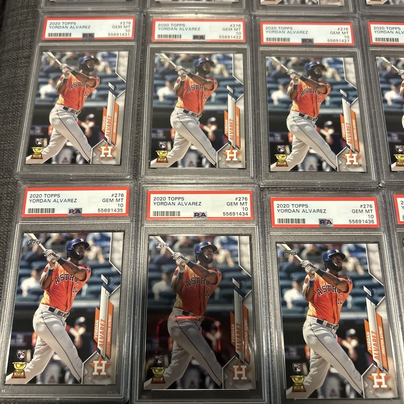 2020 Topps Yordan Alvarez #276 RC Houston Astros PSA 10 - QTY AVAILABLE