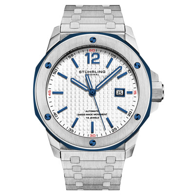 Fortitude Automatic 44mm Blue/Silver | Silver Dial Wristwatch 4047.2