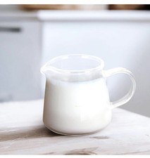 UPKOCH 1x Glass Creamer Pitcher with Handles Milk Creamer Cup Jugs