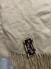 Alpaca Camargo Beige Scarf Fringe Brand New With Tags 68" Long Logo Made in Peru — photo 2