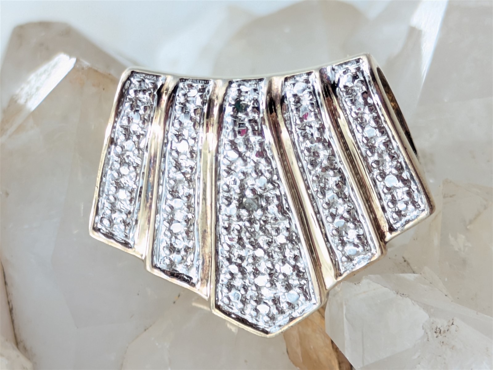 Ross Simons Solid Sterling Silver Gold Color Slid… - image 2