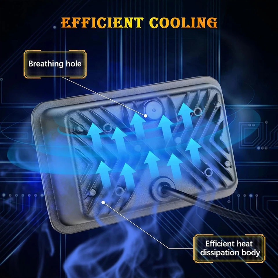 Upgrade Brightest 4pcs 4x6" LED Projector Headlights for Kenworth C500 1981-2010 - Image 2 of 4