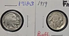 1918 S-1919 Buffalo Nickels