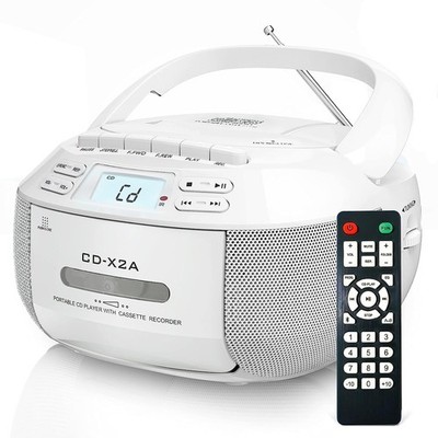 Bluetooth Boombox Kassettenrekorder Tragbarer CD-Player