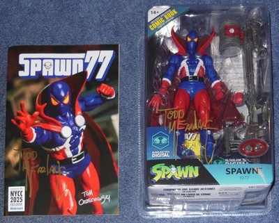 SPAWN 77 ACTION FIGURE~SIGNED TODD McFARLANE~EXCLUISVE COMIC NYCC 2025~COA