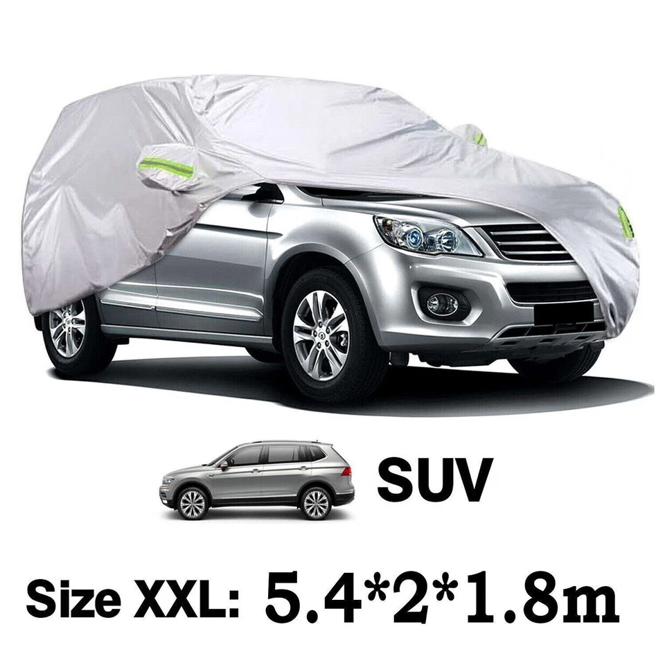 US XXL Full Car Cover Outdoor Waterproof Sun Snow Rain UV Heat Dust Resistant Foto 4 de 4