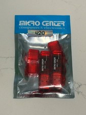 Lot of 2 Micro Center 16GB USB 3.1 Flash Drives Red Thumb Drives
