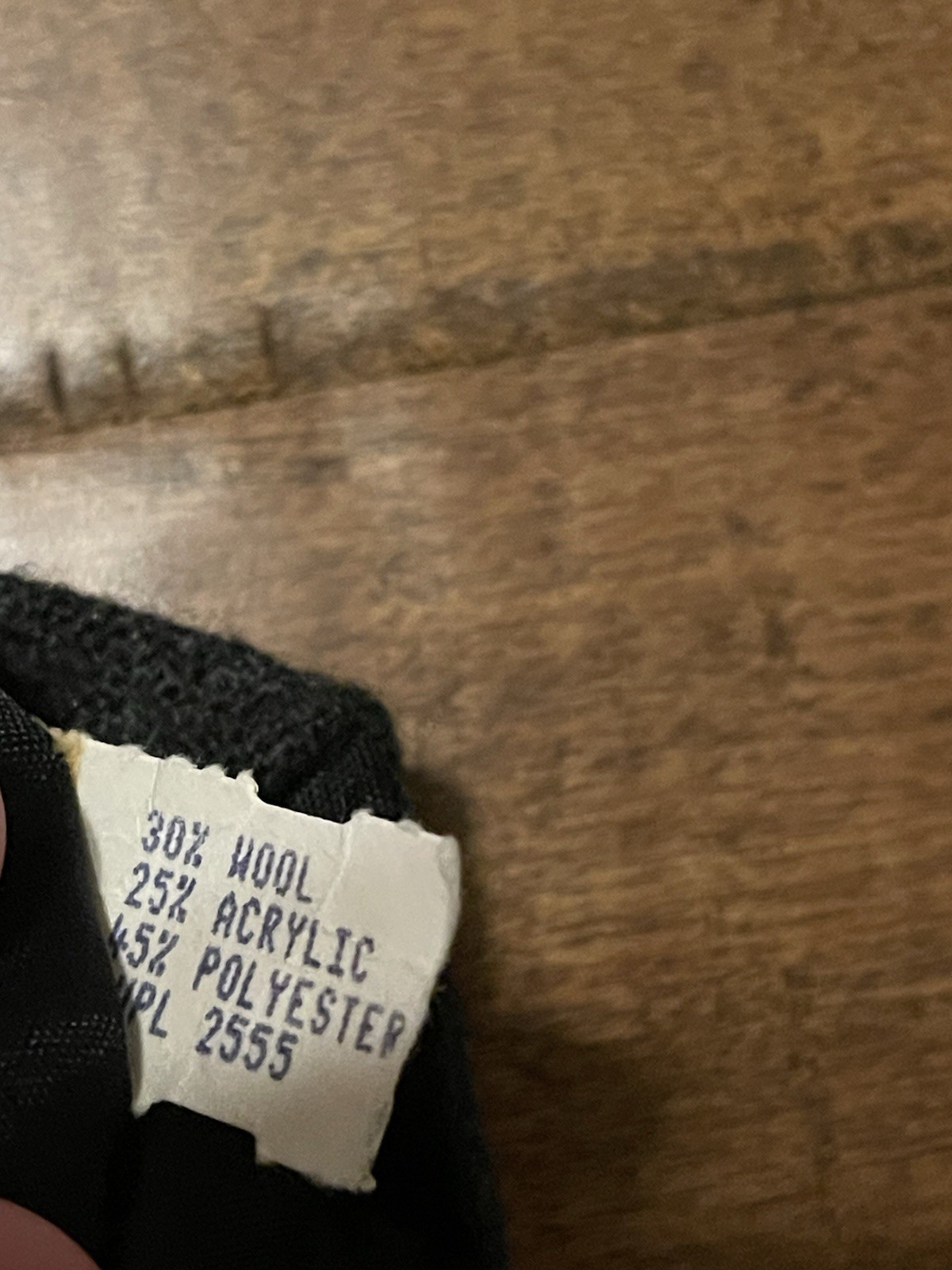 Lanvin Paris Charcoal Gray Black Wool Blend Men's Designer Neck Tie