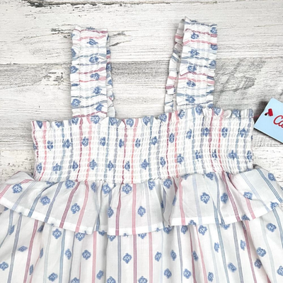 cat and jack red white and blue dress Sz XS Cat & Jack Red, White & Blue Striped