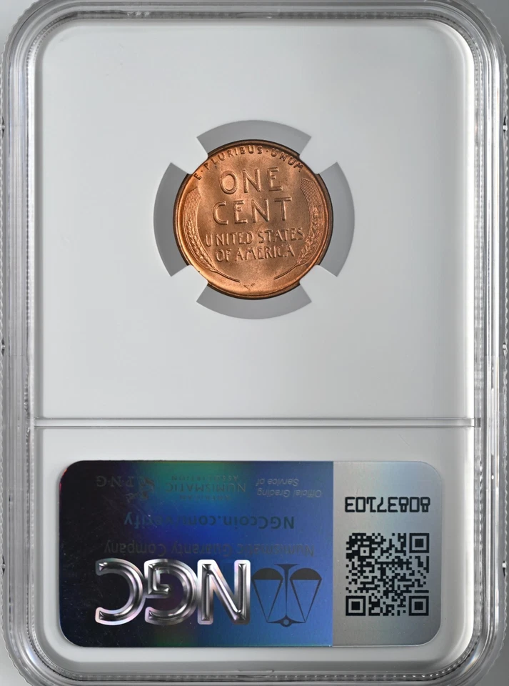 1937-S  1C LINCOLN WHEAT CENT "SAN FRANCISCO MINT" NGC MS65 RD (RED)#8340717-014 - Image 4 of 4