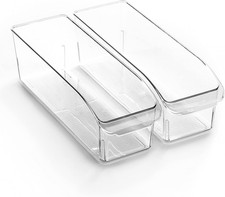 Plastic Storage Bins, Small THE CURVE COLLECTION Multi-Use Organizer Bins