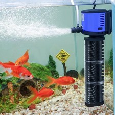 Aquarium Filter 260GPH for 30-75 Gallon Fish Tank, Biochemical Quiet Submersi...