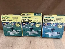 Lot Of 3 Vintage Rain Bird Pulsing Waters Easy Glide Lawn Sprinkler PS-5 Green