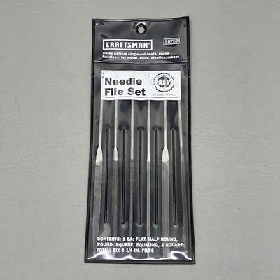New Craftsman 6pc Needle File Set 9-6757