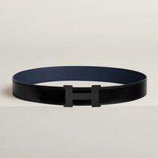 HERMES MEN'S CONSTANCE BELT BUCKLE WITH REVERSIBLE LEATHER STRAP 38MM, SIZE 115