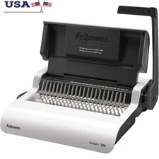 Binding Machine Comb Punch Manual Up to 20 Sheets Binds 300 Sheets Edge Guide US