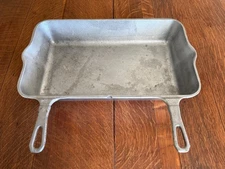 ALUMA SUPER COOKER CAST ALUMINUM SKILLET GRILL DEEP FISH Frying Pan USA 17x10