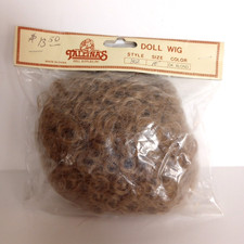 NOS Tallina's Doll Wig Style 802, Size 10", Dk Blonde Tight Curls