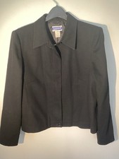 VTG Pendleton Knockabouts Wool Blend Black Jacket Career wear Moto USA Made 12