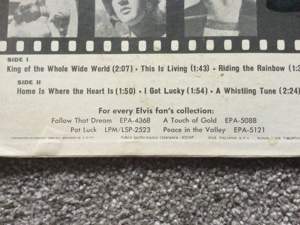 Elvis Presley Kid Galahad 6-track EP RCA Victor Italiana