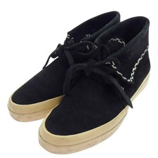 VISVIM FLYNT HI SASHIKO Suede Boots Black US8