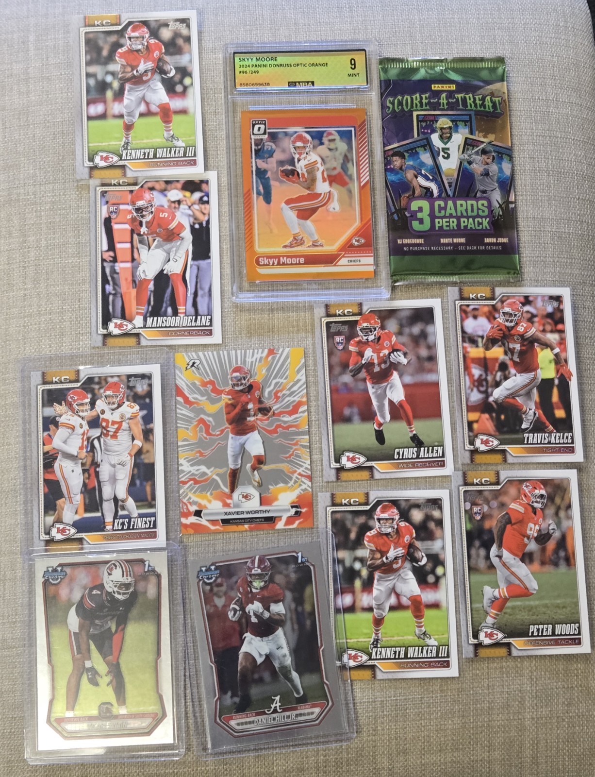 2024 Panini Donruss Optic - Skyy Moore #96 Orange Prizm /249 MINT 9