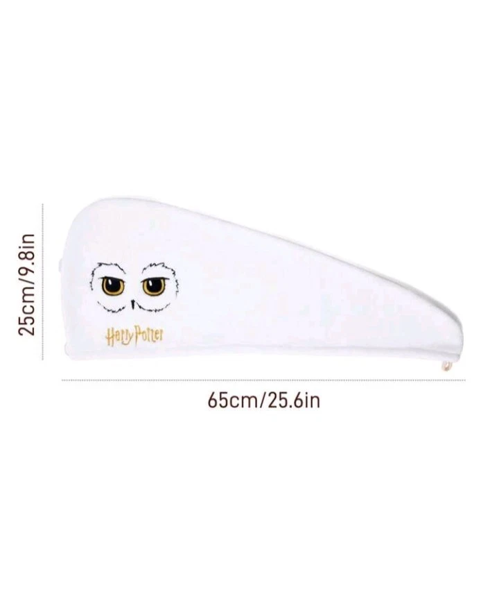 Gorra de secado de cabello de microfibra bordada de dibujos animados Harry Potter 1 pieza, súper... Foto 3 de 4