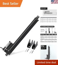 12 Inch 12" High Speed 14mm/s Linear Actuator Motor 1000N DC12V with Mounting...